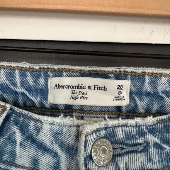 Abercrombie Dad High Rise Curve Love sz 28/6 - Picture 2 of 5